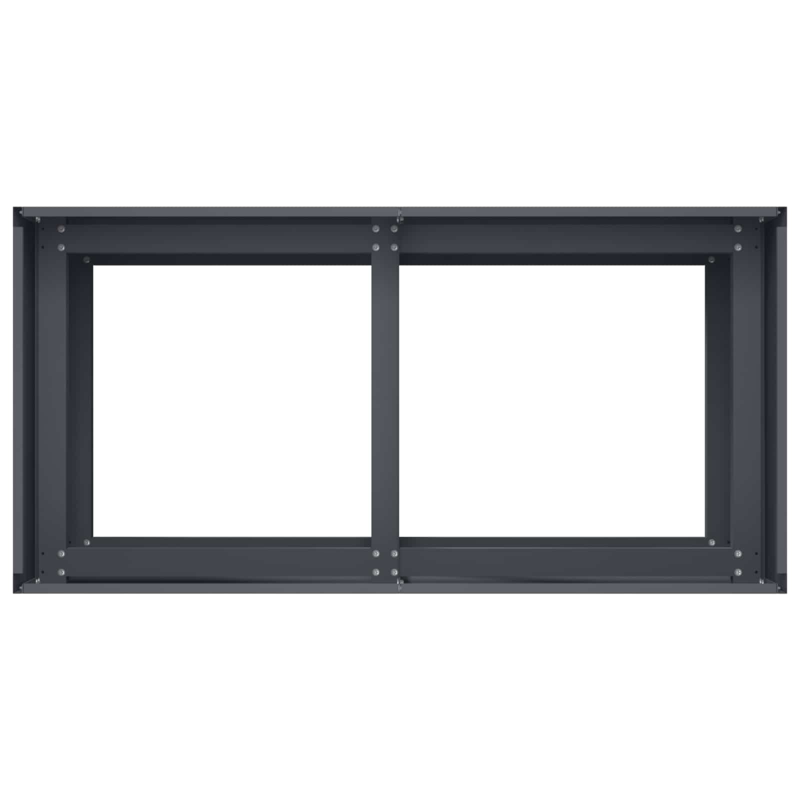 Γλάστρα Κήπου Ανθρακί 80 x 40 x 60 cm Ψυχρής έλασης χάλυβας - Pakobazaar