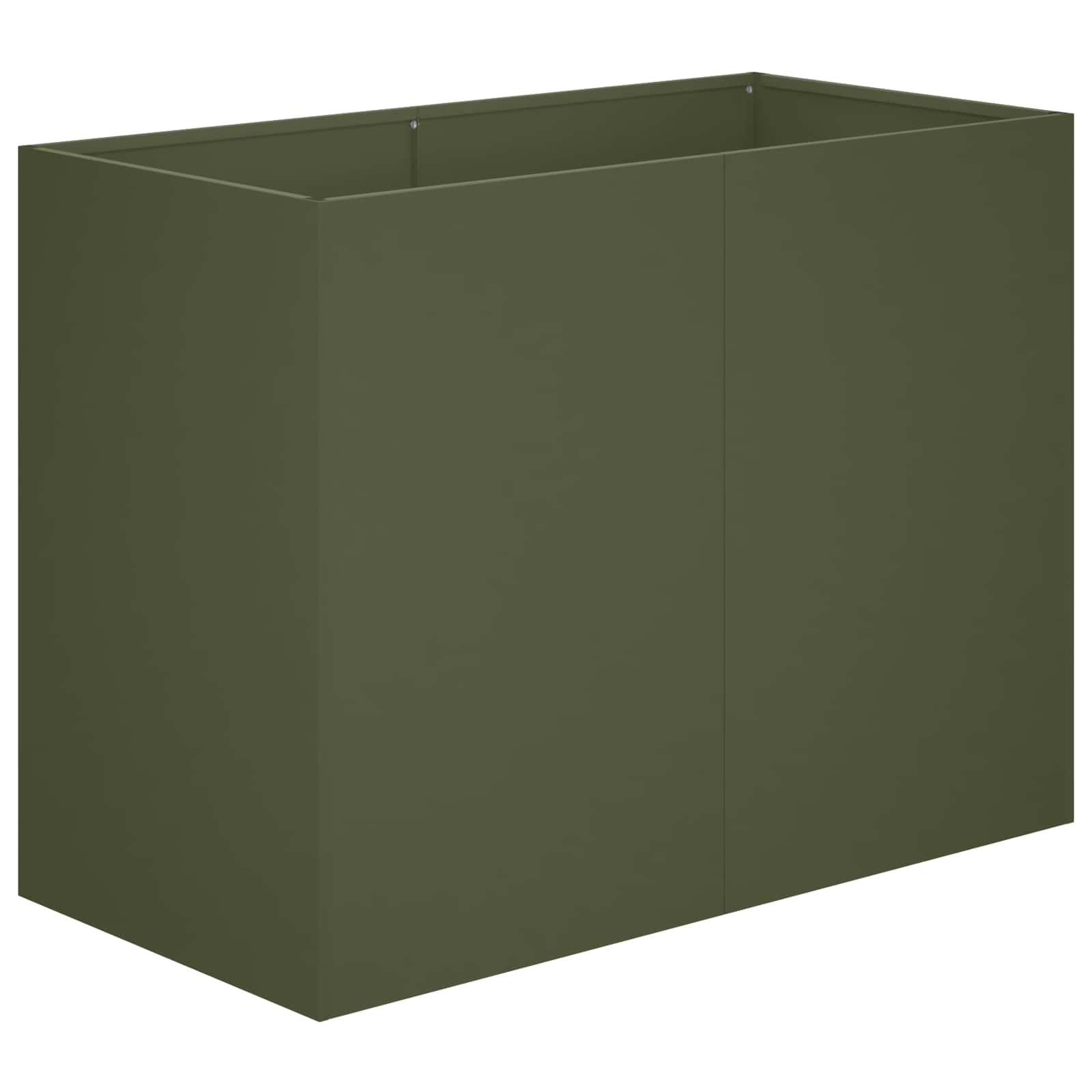 Γλάστρα Κήπου Λαδί 80 x 40 x 60 cm Ψυχρής έλασης χάλυβας