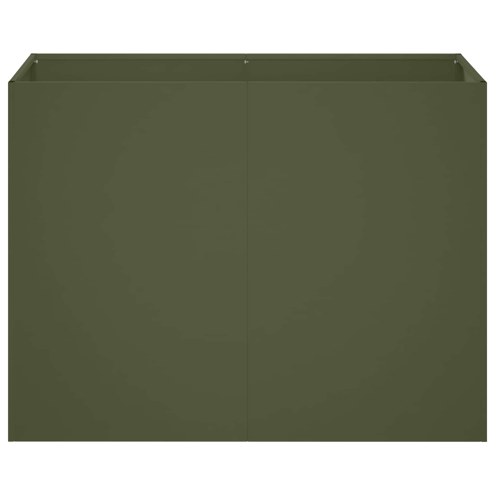 Γλάστρα Κήπου Λαδί 80 x 40 x 60 cm Ψυχρής έλασης χάλυβας