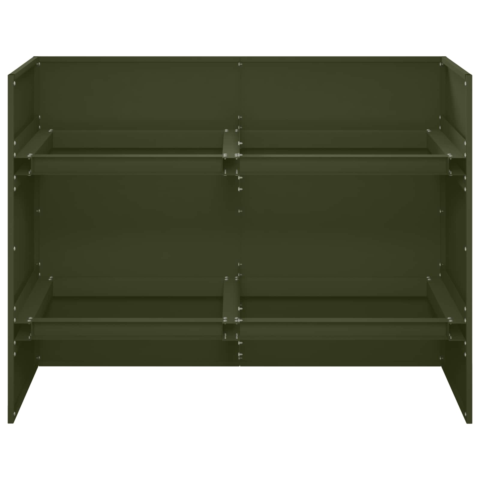 Γλάστρα Κήπου Λαδί 80 x 40 x 60 cm Ψυχρής έλασης χάλυβας