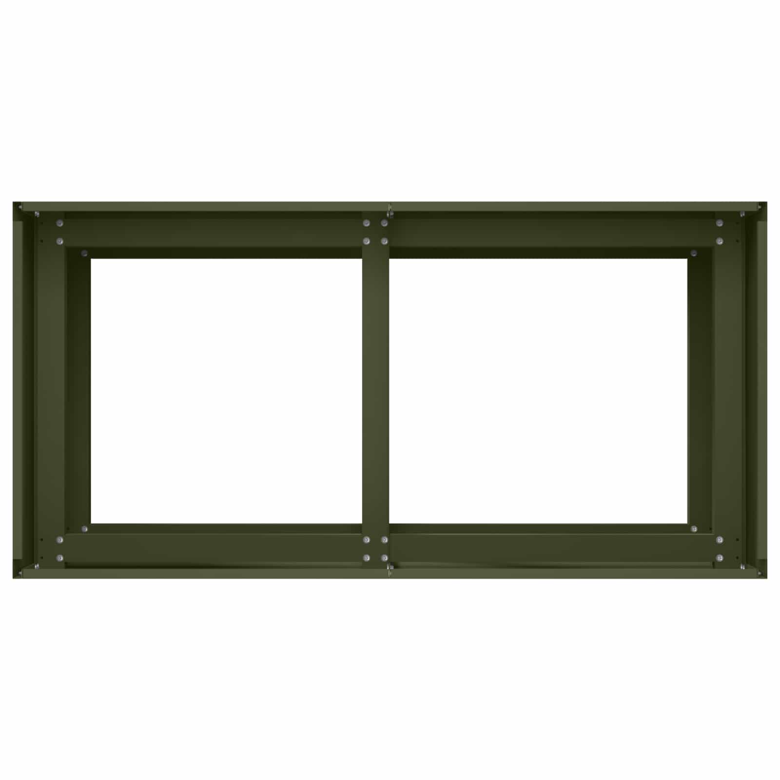 Γλάστρα Κήπου Λαδί 80 x 40 x 60 cm Ψυχρής έλασης χάλυβας
