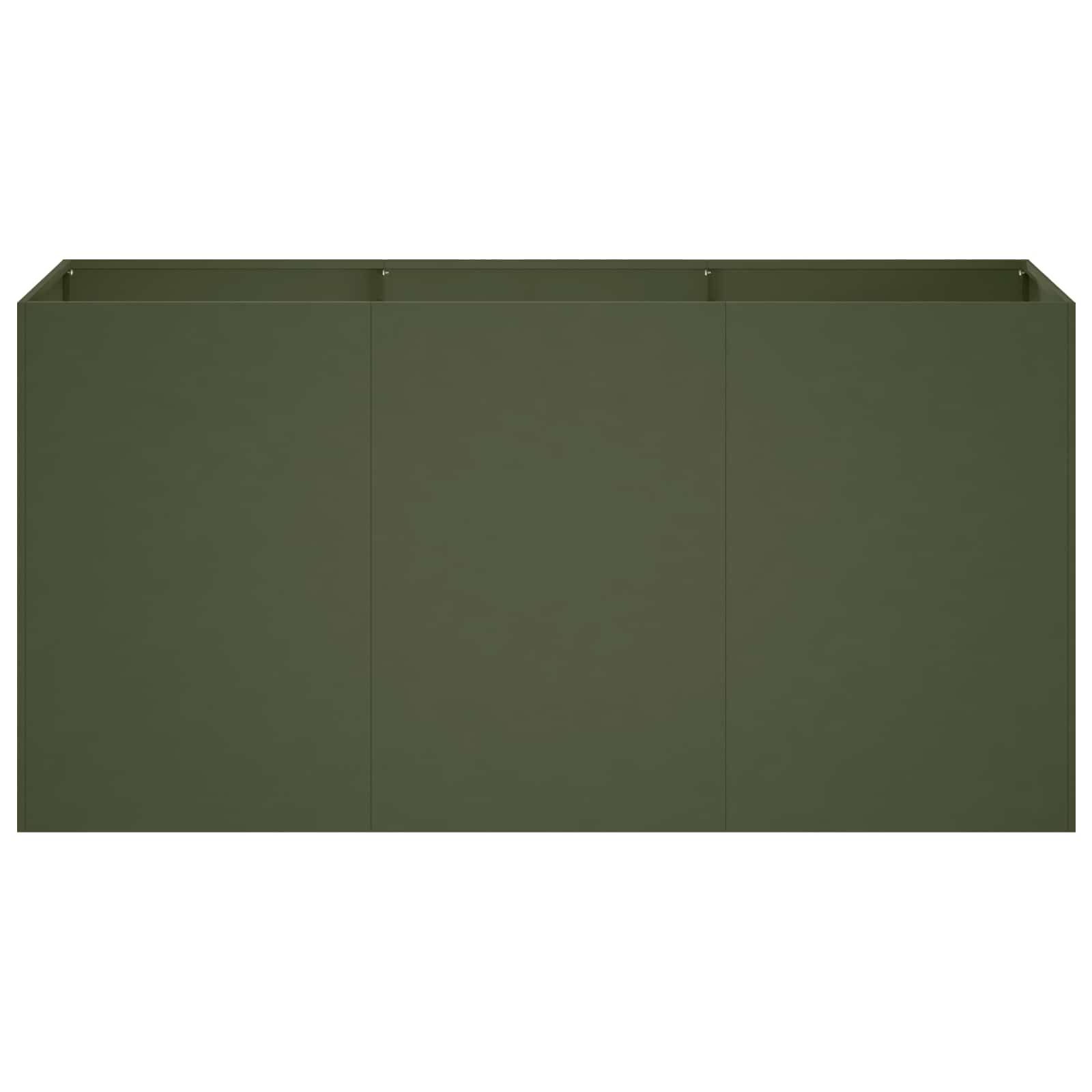 Γλάστρα Κήπου Λαδί 120 x 40 x 60 εκ Ψυχρής έλασης χάλυβας - Pakobazaar