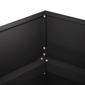 Γλάστρα Κήπου Μαύρο 280 x 40 x 60 εκ Ψυχρής έλασης χάλυβας - Pakobazaar