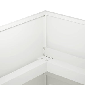 Γλάστρα Κήπου Λευκό 280 x 40 x 60 εκ Ψυχρής έλασης χάλυβας