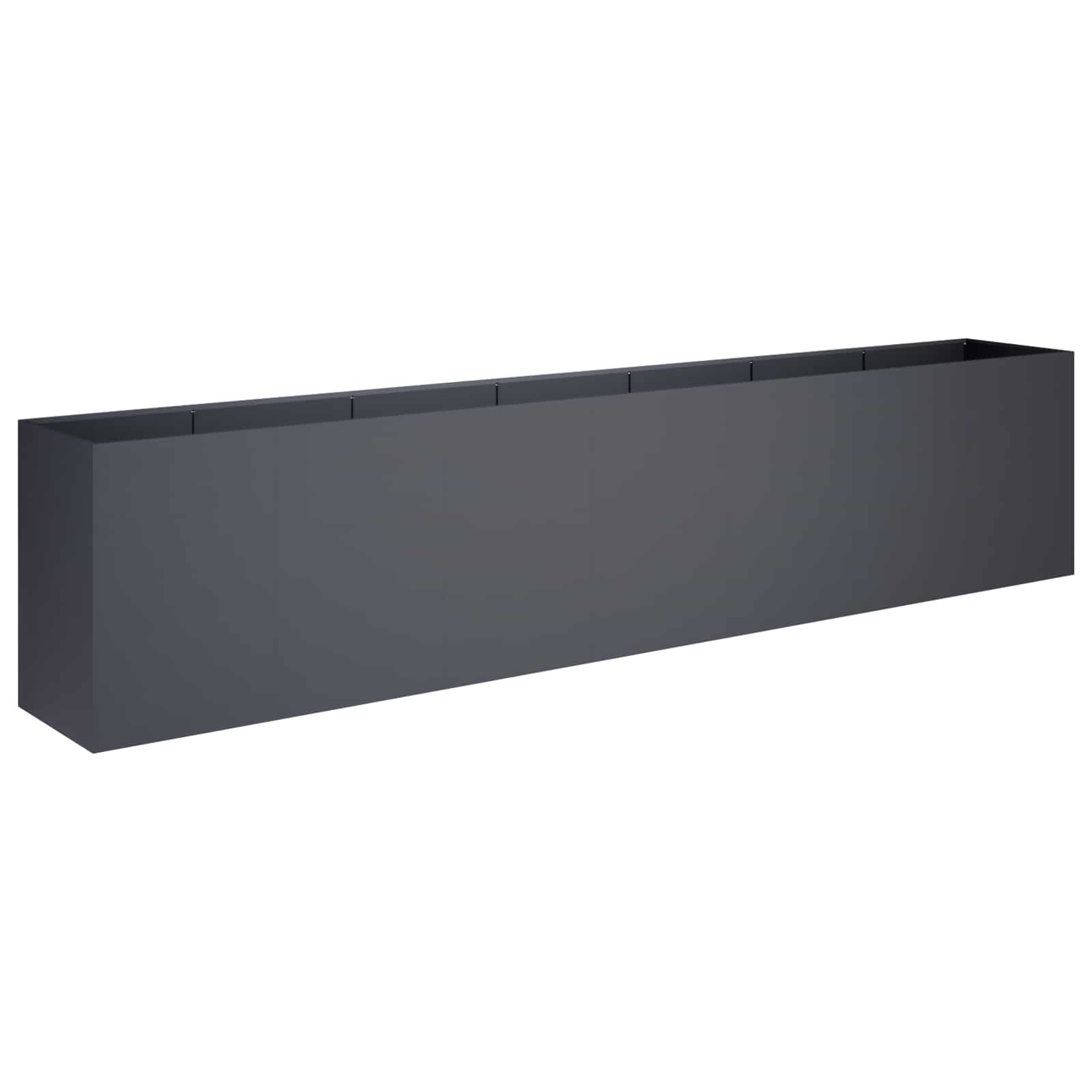 Γλάστρα Κήπου Ανθρακί 280 x 40 x 60 εκ Ψυχρής έλασης χάλυβας - Pakobazaar