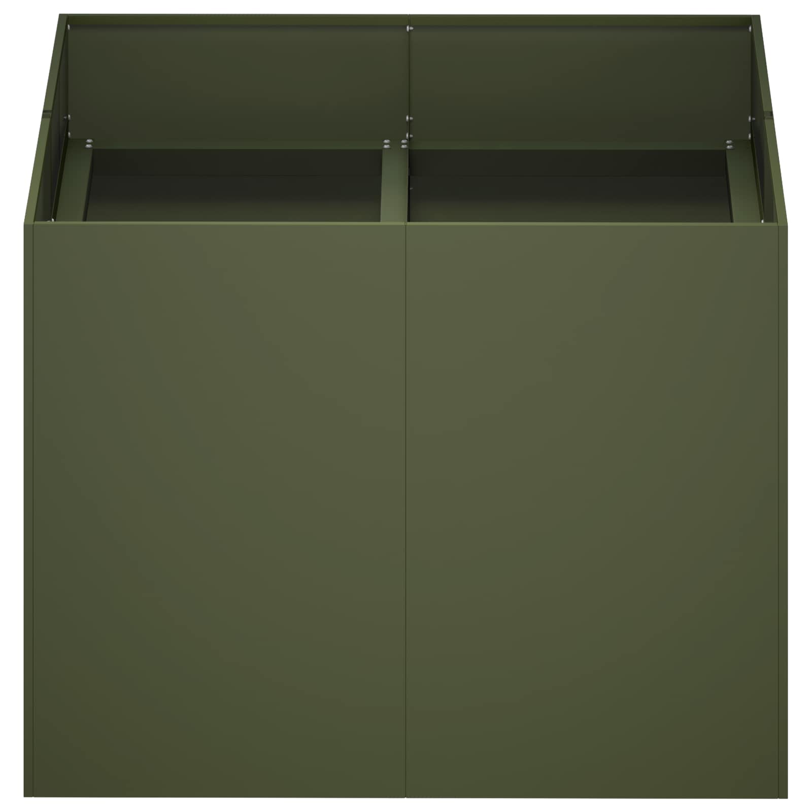 Γλάστρα Κήπου Λαδί 80 x 80 x 60 εκ. Ψυχρής έλασης χάλυβας