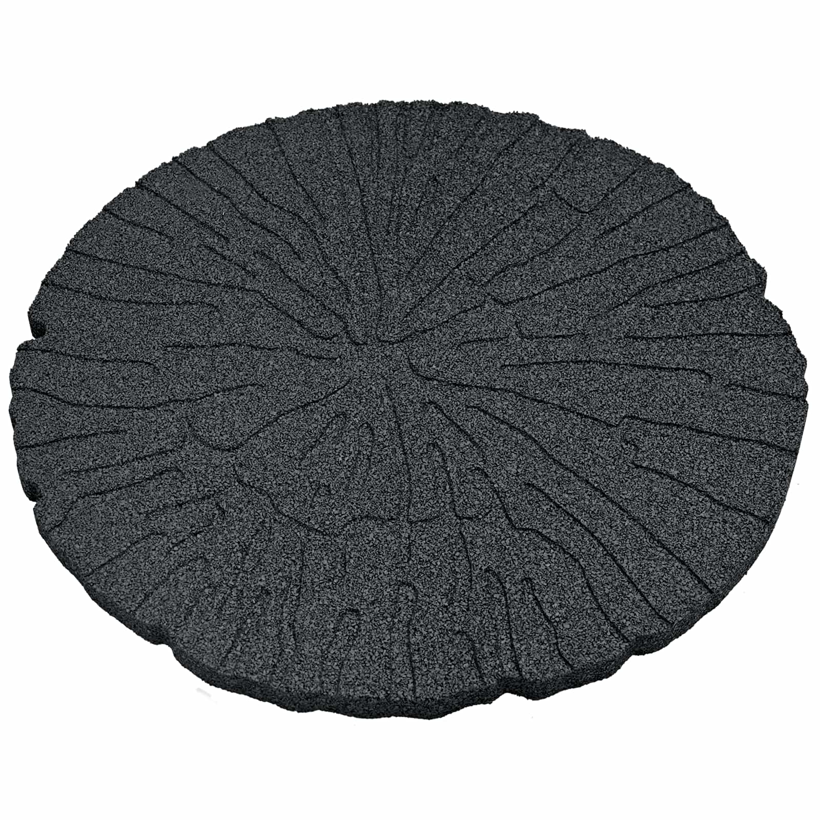 Πέτρα βήματος 6 pcs Μαύρο Ø 45 x 1,8 εκ Λάστιχο - Pakobazaar