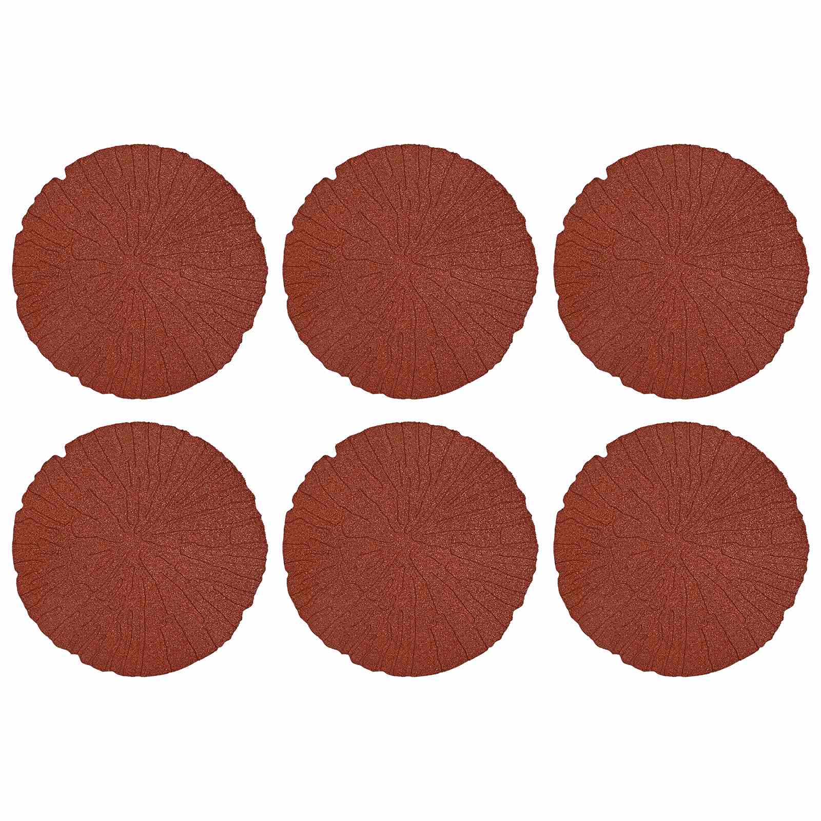 Πέτρα βήματος 6 pcs Κόκκινο Ø 45 x 1,8 εκ Λάστιχο - Pakobazaar