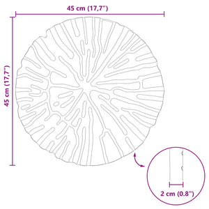 Πέτρα βήματος 6 pcs Κόκκινο Ø 45 x 1,8 εκ Λάστιχο - Pakobazaar