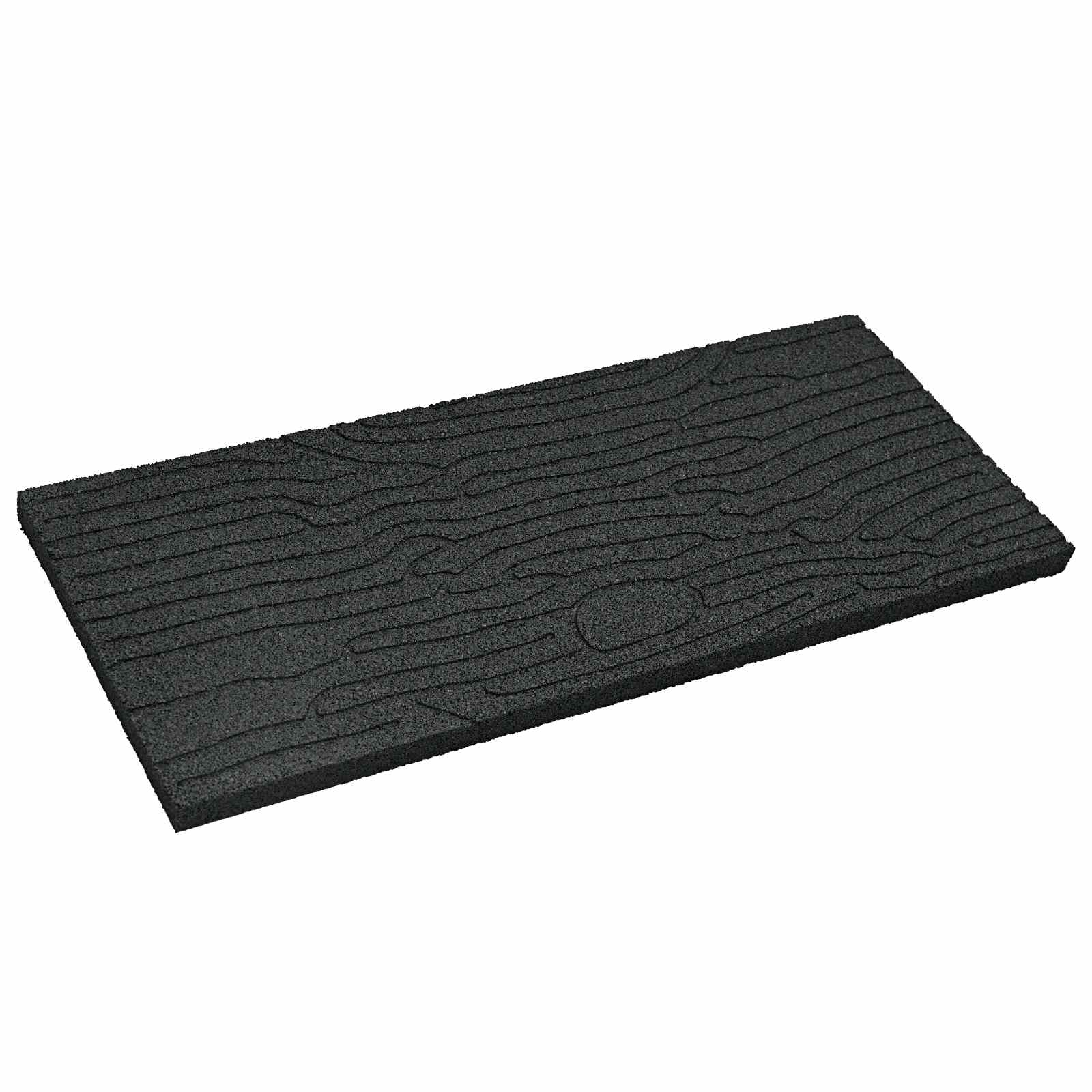 Πέτρα βήματος 6 pcs Μαύρο 60,5 x 25 x 2 εκ Λάστιχο - Pakobazaar