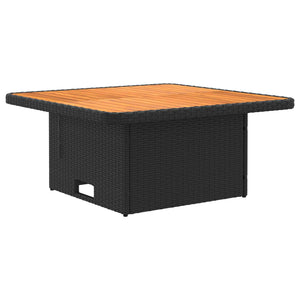 Σύνολα επίπλων με μαξιλάρι 8 pcs Μαύρο και Κρέμα Ράτα PE - Pakobazaar