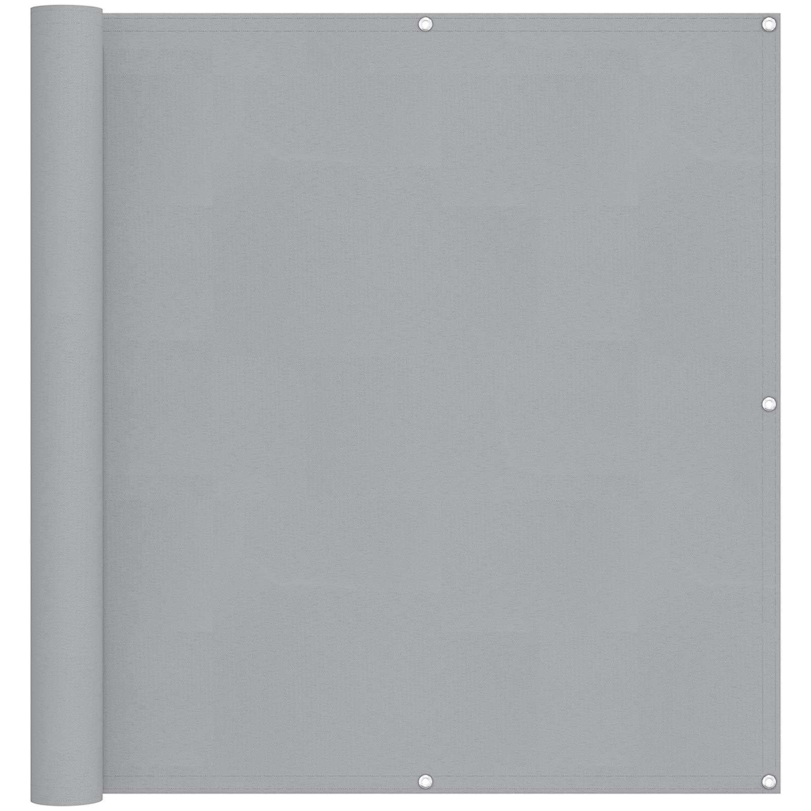 Οθόνη Μπαλκονιού Ανοιχτό γκρι 110 x 400 cm Ύφασμα Όξφορντ - Pakobazaar