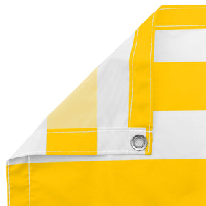 Οθόνη Μπαλκονιού Κίτρινο και Λευκό 120 x 200 cm - Pakobazaar