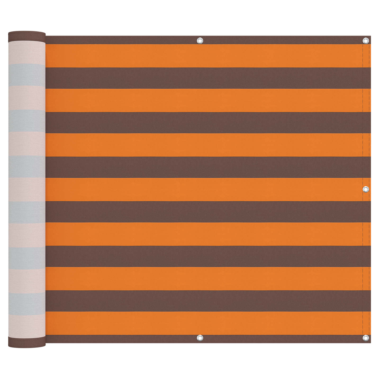 Οθόνη Μπαλκονιού Πορτοκαλί και Καφέ 90 x 200 cm - Pakobazaar