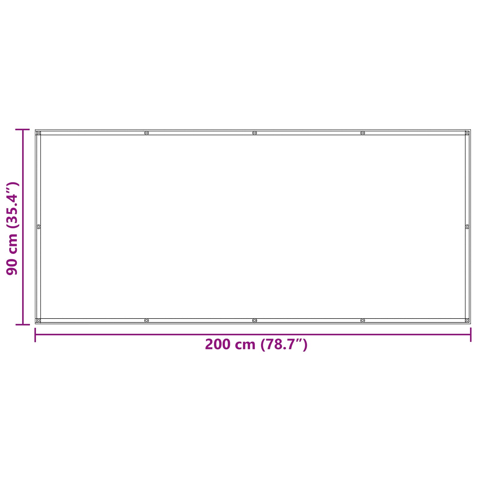 Οθόνη Μπαλκονιού Πορτοκαλί και Καφέ 90 x 200 cm - Pakobazaar