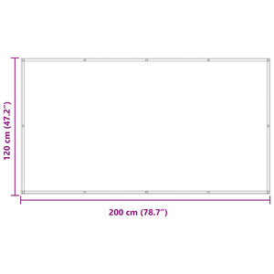 Οθόνη Μπαλκονιού Πορτοκαλί και Καφέ 120 x 200 cm - Pakobazaar