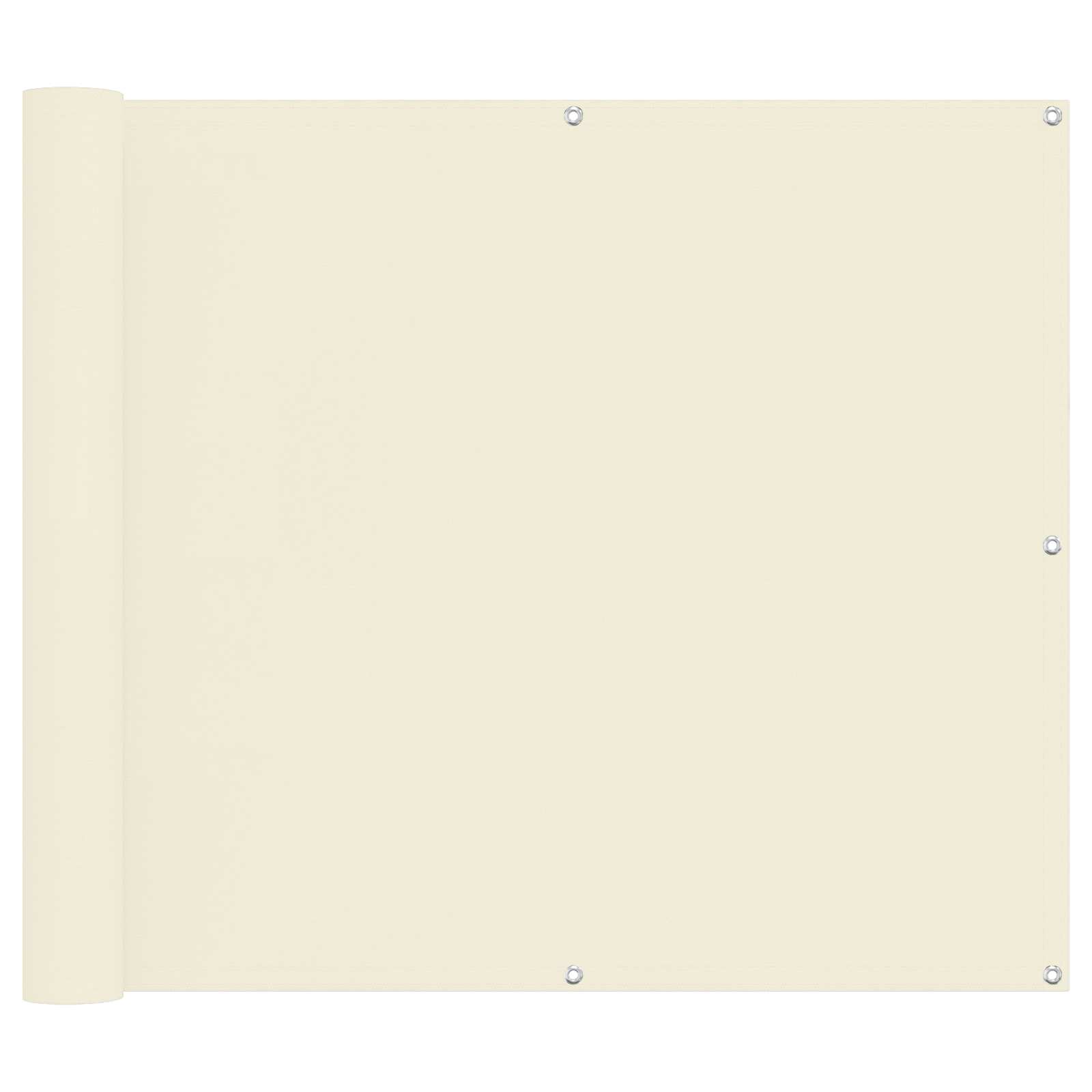 Οθόνη Μπαλκονιού Κρεμ 100 x 300 cm Ύφασμα Όξφορντ - Pakobazaar