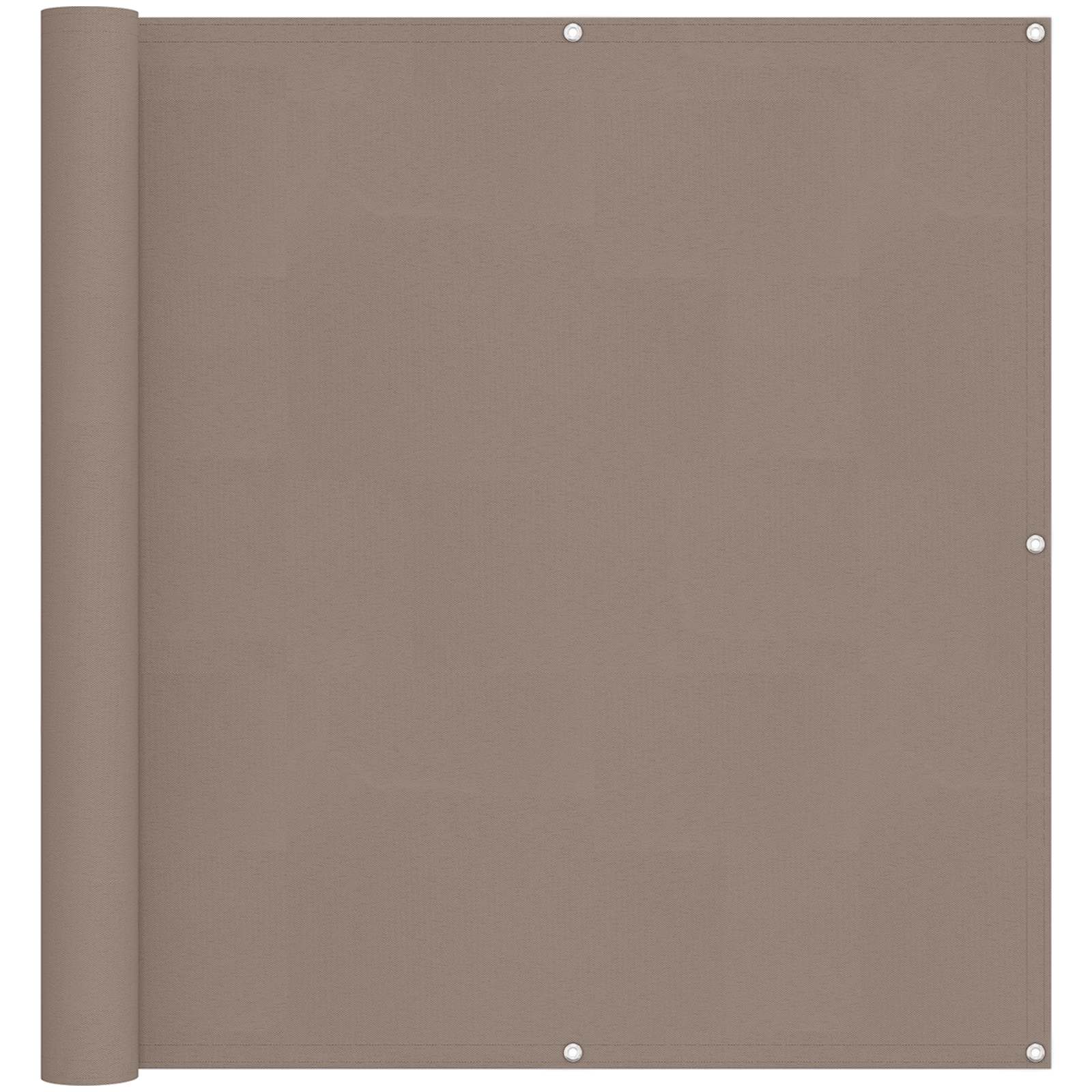 Οθόνη Μπαλκονιού Taupe 110 x 200 εκ Ύφασμα Όξφορντ - Pakobazaar