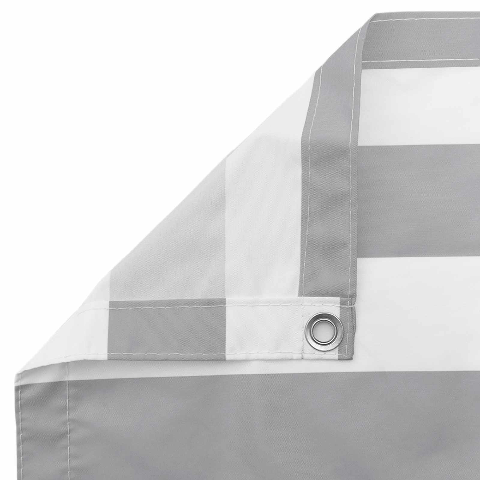 Οθόνη Μπαλκονιού Ανοιχτό Γκρι και Λευκό 90 x 700 cm - Pakobazaar