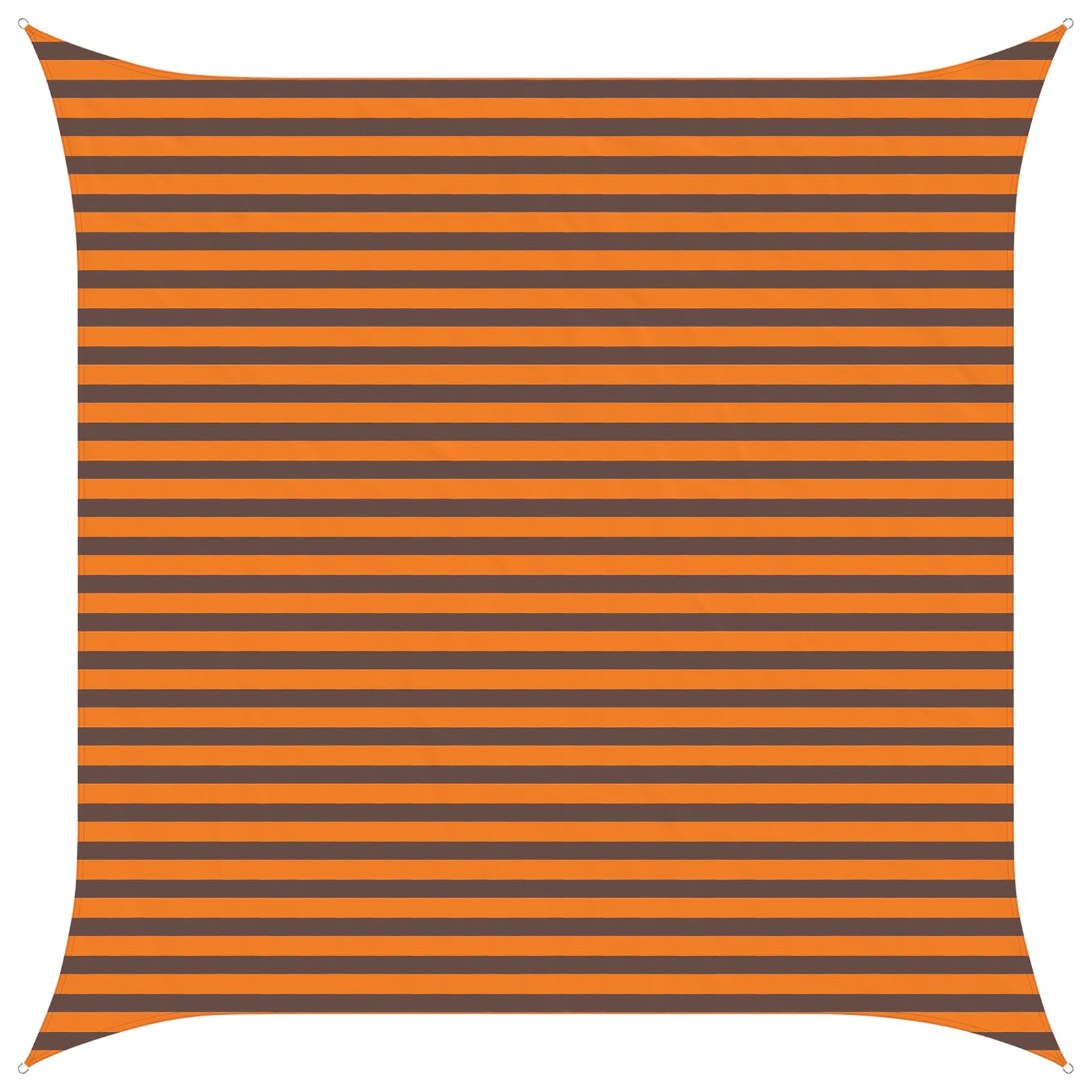 Πανί σκιάς Πορτοκαλί και Καφέ 3,6 x 3,6 m - Pakobazaar
