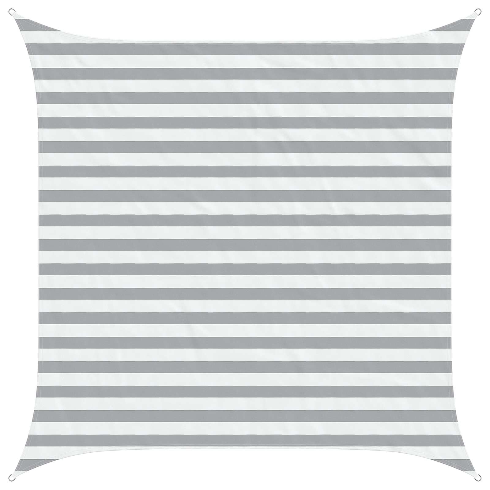Πανί σκιάς Ανοιχτό Γκρι και Λευκό 2,5 x 2,5 m - Pakobazaar
