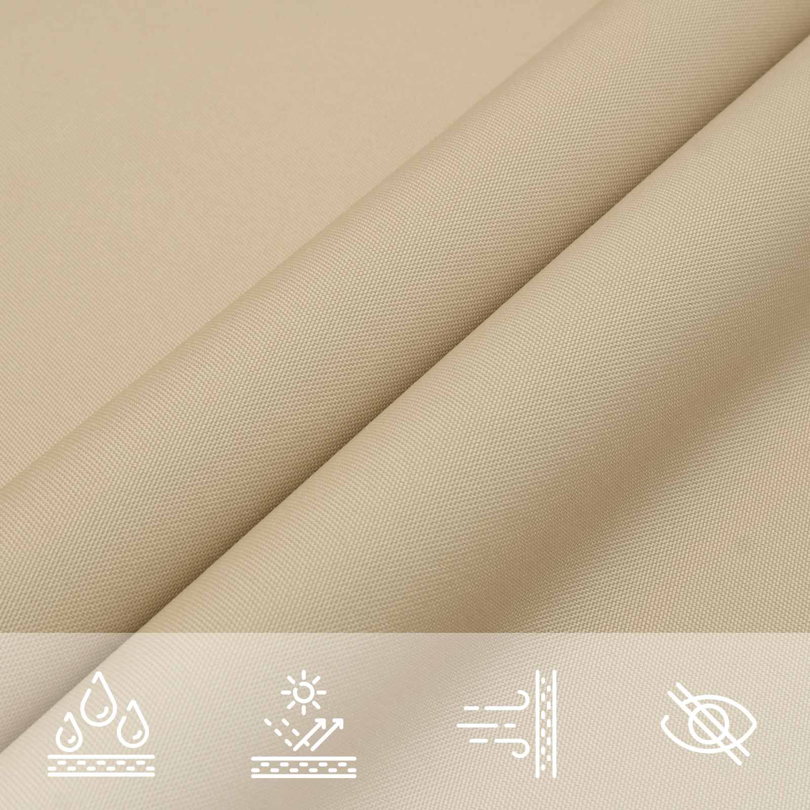 Πανί σκιάς Μπεζ 6 x 2,5 μ 100% Πολυέστερ Οξφόρδη - Pakobazaar