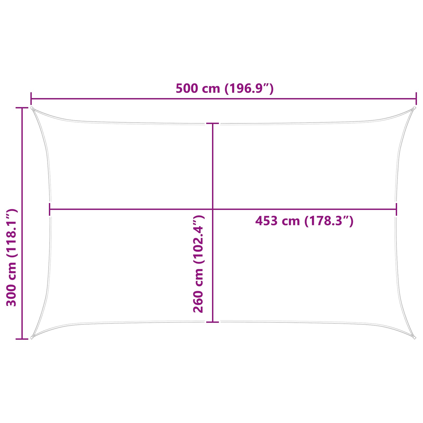 Πανί σκιάς Πορτοκαλί και Καφέ 5 x 3 m 100% Πολυέστερ Οξφόρδη - Pakobazaar
