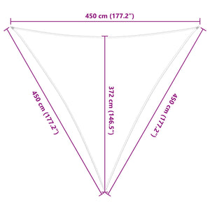 Σκίαση Ήλιου Εξωτερικού Χώρου 4,5 x 4,5 x 4,5 m - Pakobazaar