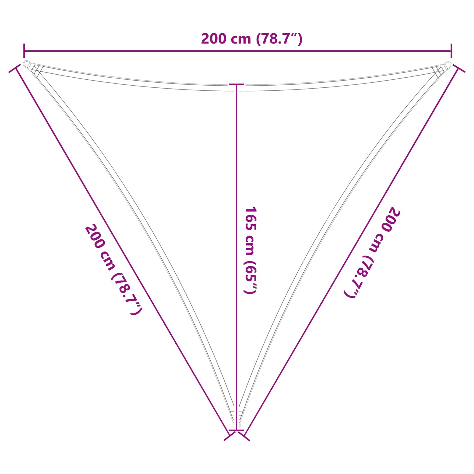 Σκίαση Ήλιου Εξωτερικού Χώρου Μπλε και άσπρο 2 x 2 x 2 m - Pakobazaar