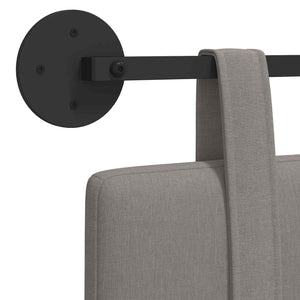 Κρεμαστό Κεφαλάρι Επιτοίχιο Taupe 90 x 55 x 5 εκ ύφασμα - Pakobazaar
