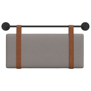 Κρεμαστό Κεφαλάρι Επιτοίχιο Taupe 80 x 40 cm Επεξεργασμένο ξύλο - Pakobazaar