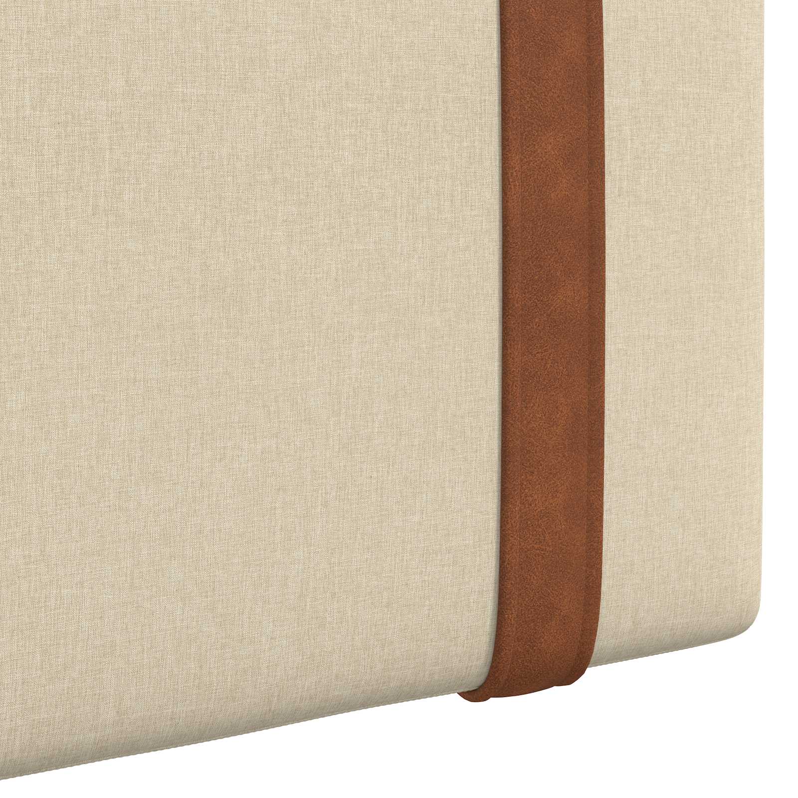 Κρεμαστό Κεφαλάρι Επιτοίχιο Κρεμ 80 x 40 cm Επεξεργασμένο ξύλο - Pakobazaar