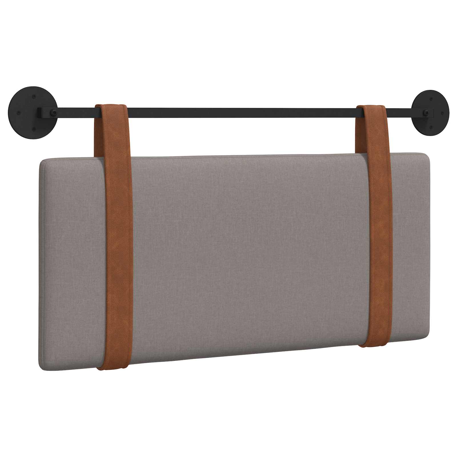 Κρεμαστό Κεφαλάρι Επιτοίχιο Taupe 90 x 40 cm Επεξεργασμένο ξύλο - Pakobazaar