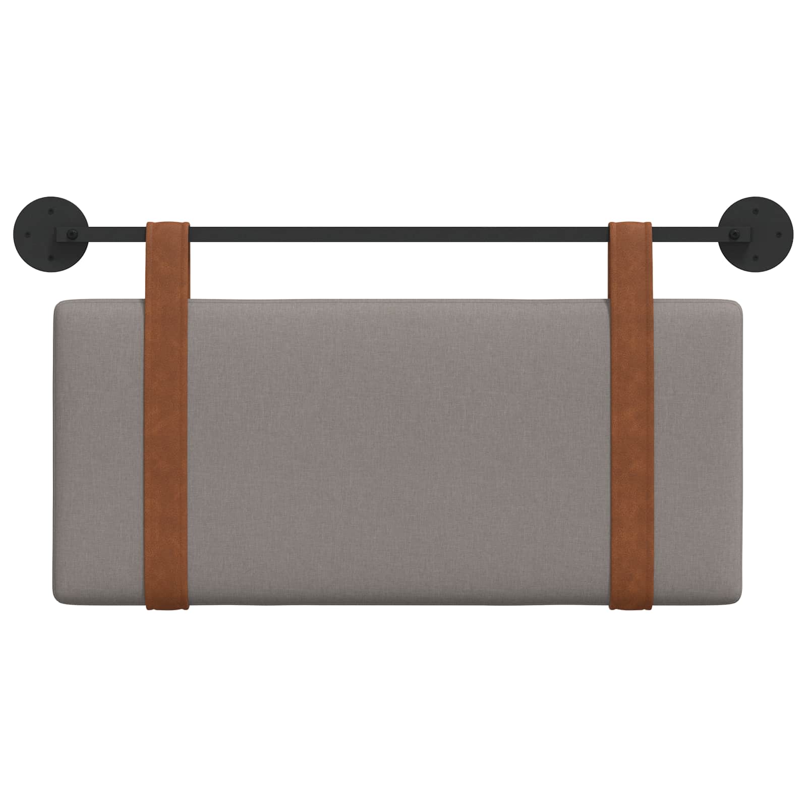 Κρεμαστό Κεφαλάρι Επιτοίχιο Taupe 90 x 40 cm Επεξεργασμένο ξύλο - Pakobazaar