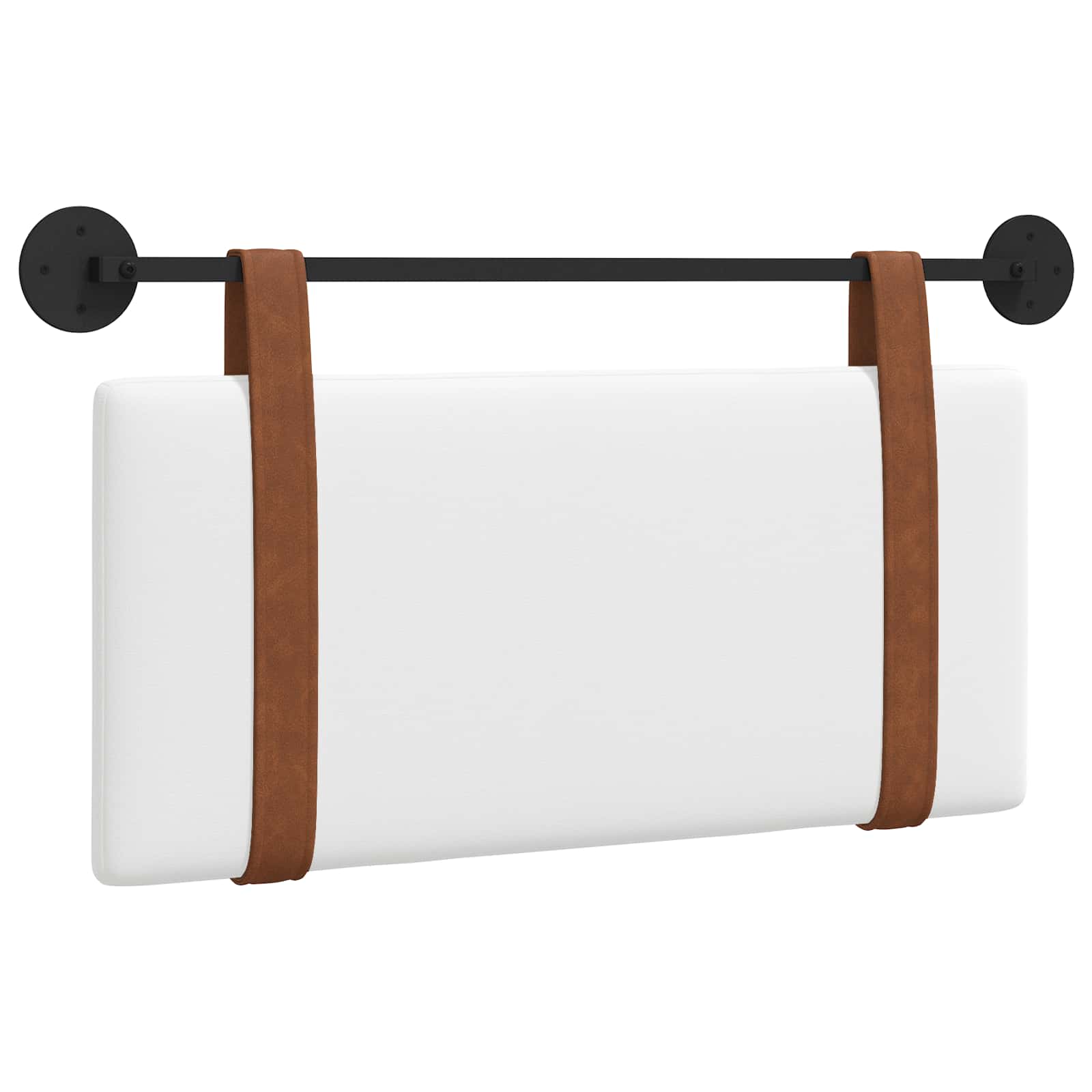 Κρεμαστό Κεφαλάρι Επιτοίχιο Λευκό 90 x 40 cm Επεξεργασμένο ξύλο - Pakobazaar