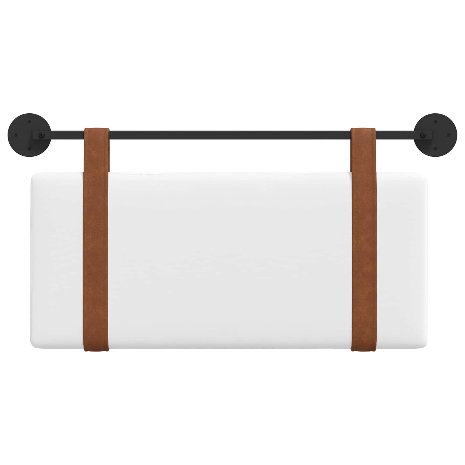 Κρεμαστό Κεφαλάρι Επιτοίχιο Λευκό 90 x 40 cm Επεξεργασμένο ξύλο - Pakobazaar