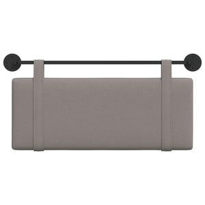 Κρεμαστό Κεφαλάρι Επιτοίχιο Taupe 110 x 55 x 5 εκ ύφασμα - Pakobazaar