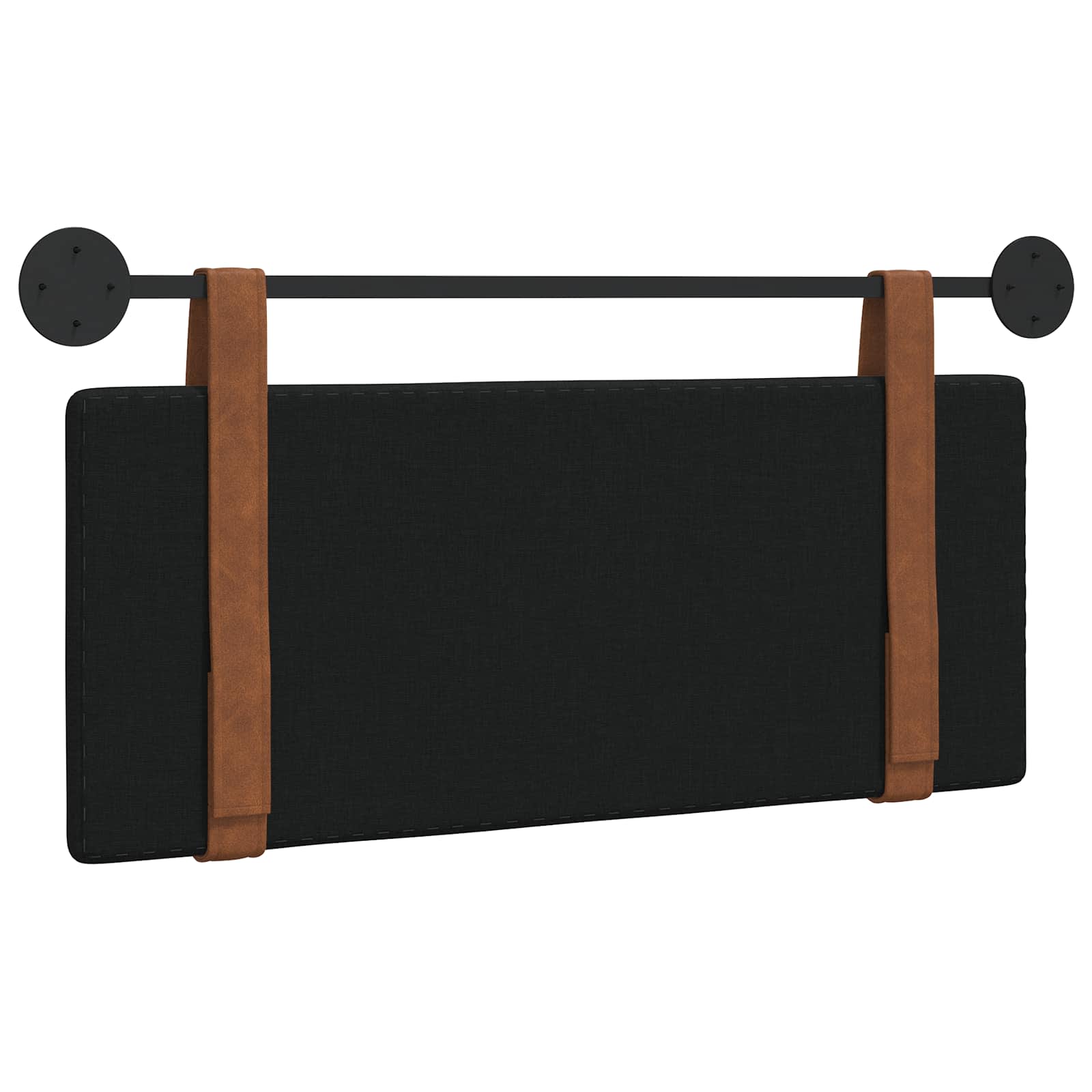 Κρεμαστό Κεφαλάρι Μαύρο 100 x 40 cm Επεξεργασμένο ξύλο - Pakobazaar