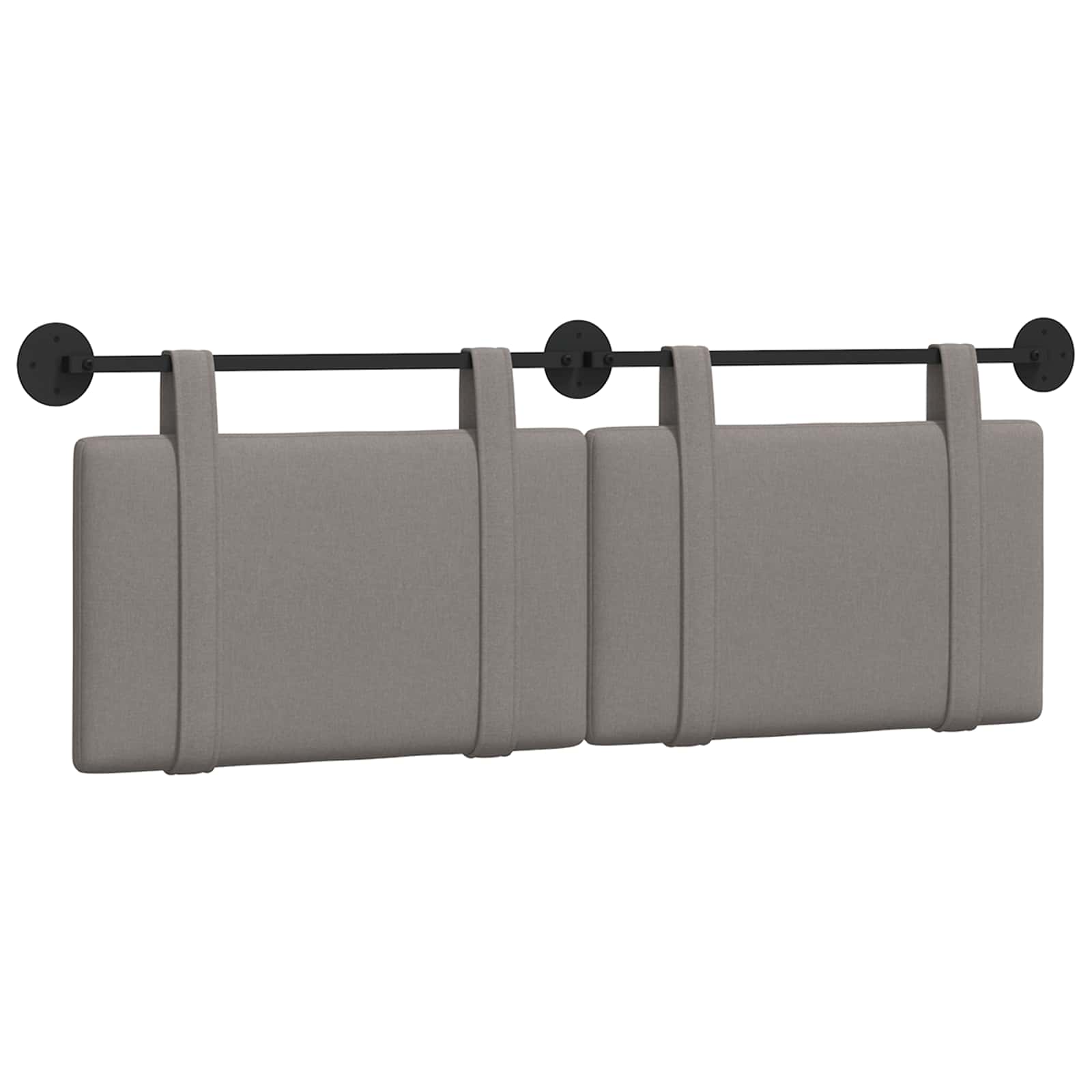 Κρεμαστό Κεφαλάρι Επιτοίχιο Taupe 130 x 55 x 5 εκ ύφασμα - Pakobazaar