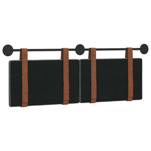 Κρεμαστό Κεφαλάρι Σκούρο Γκρι 120 x 40 cm Επεξεργασμένο ξύλο - Pakobazaar