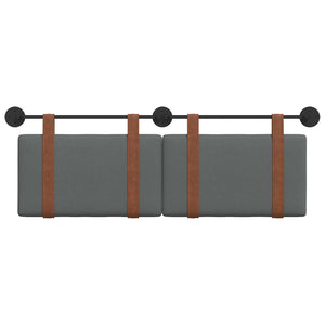 Κρεμαστό Κεφαλάρι Σκούρο Γκρι 120 x 40 cm Επεξεργασμένο ξύλο - Pakobazaar
