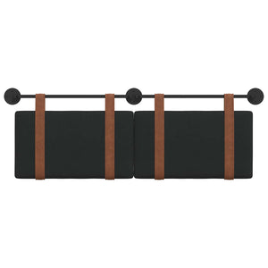 Κρεμαστό Κεφαλάρι Μαύρο 120 x 40 cm Επεξεργασμένο ξύλο - Pakobazaar