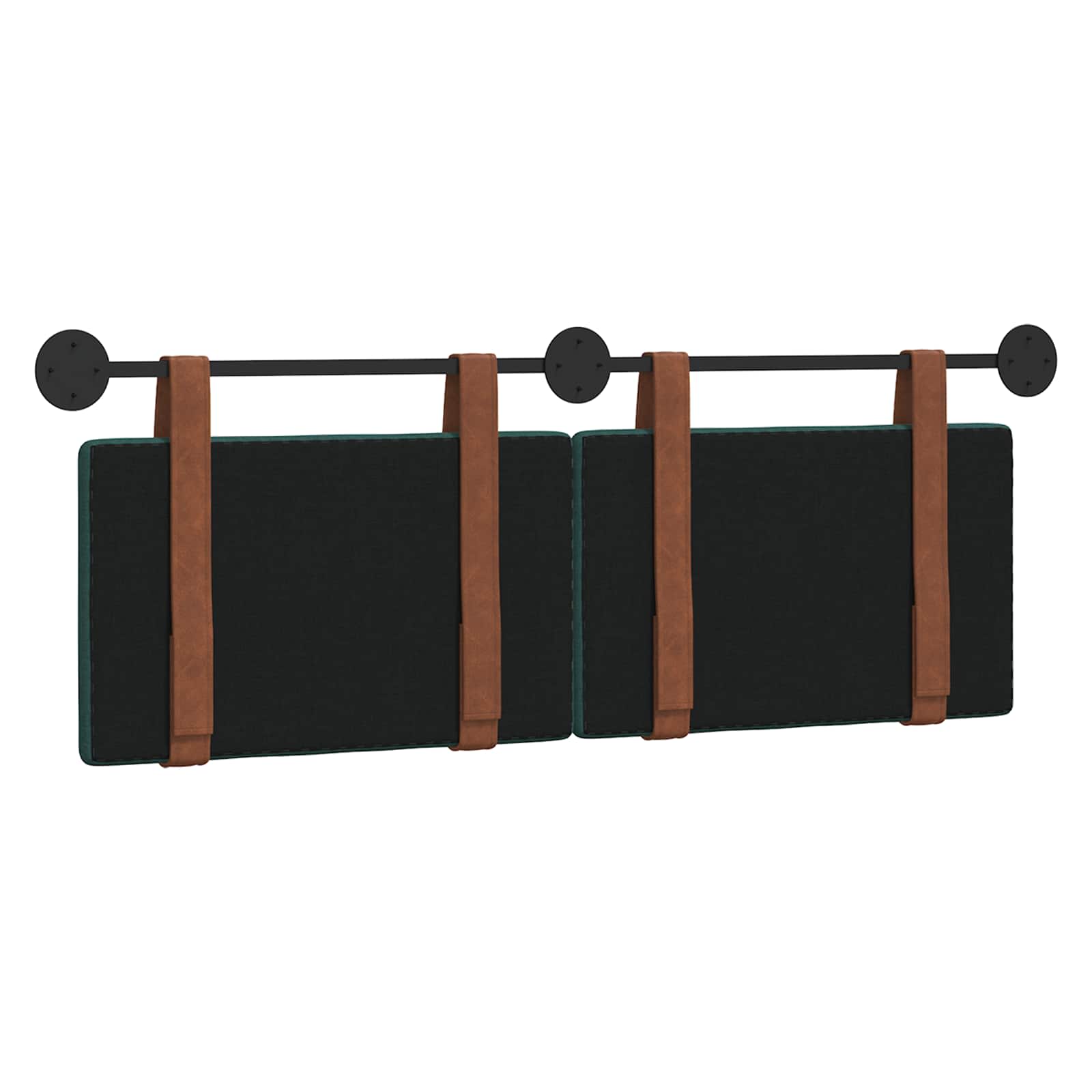 Κρεμαστό Κεφαλάρι Σκούρο Πράσινο 120 x 40 cm Επεξεργασμένο ξύλο - Pakobazaar