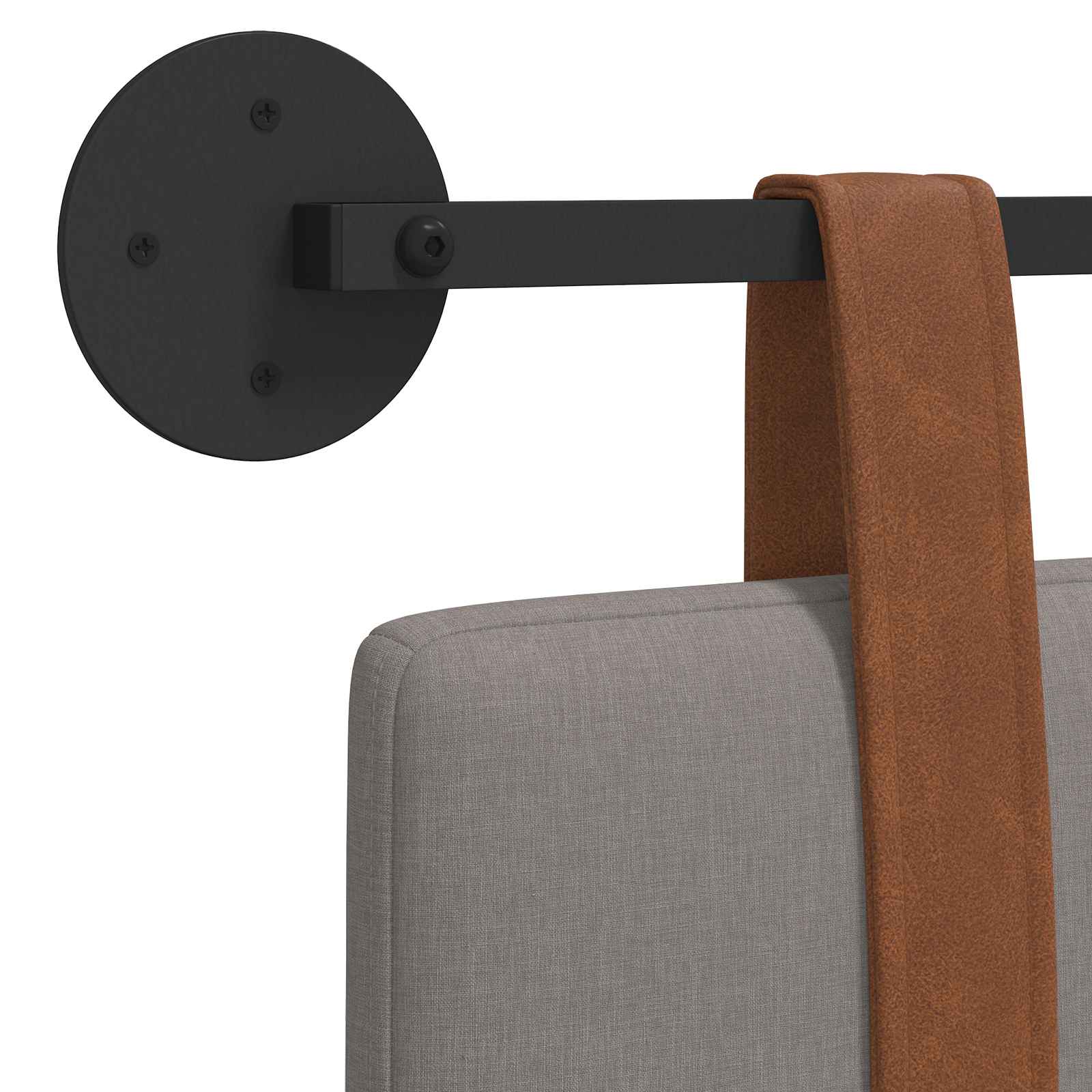 Κρεμαστό Κεφαλάρι Taupe 120 x 40 cm Επεξεργασμένο ξύλο - Pakobazaar