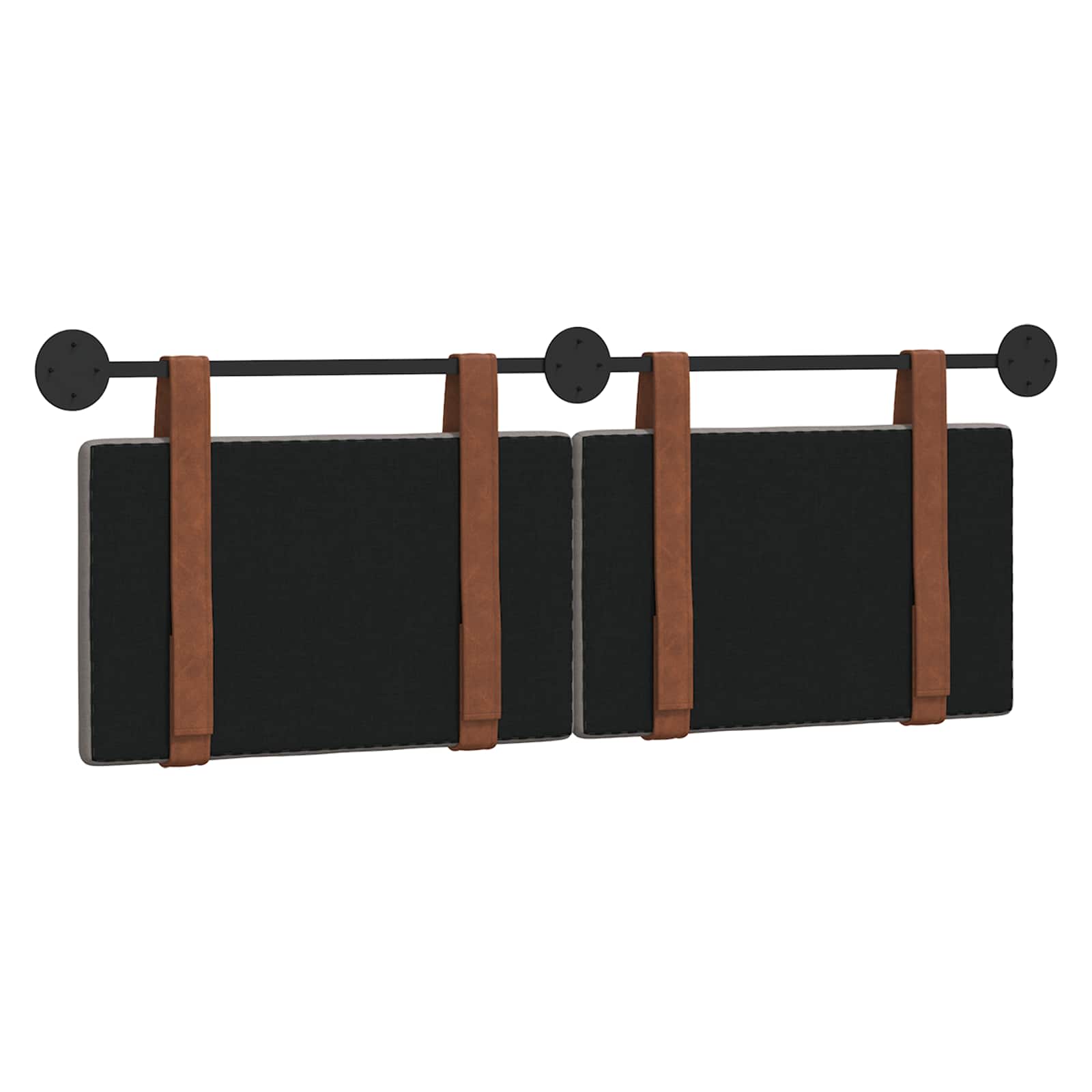 Κρεμαστό Κεφαλάρι Taupe 120 x 40 cm Επεξεργασμένο ξύλο - Pakobazaar