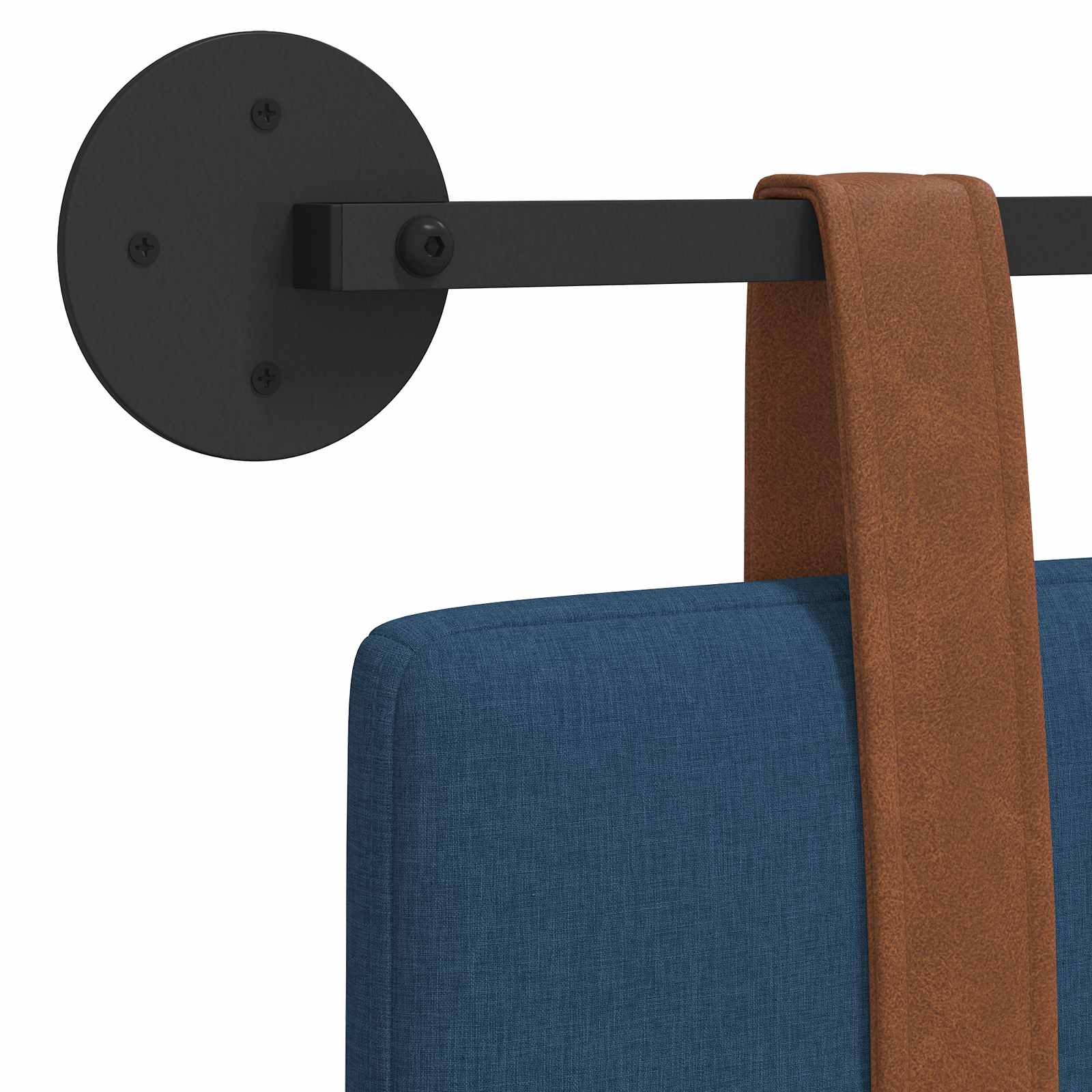 Κρεμαστό Κεφαλάρι Επιτοίχιο Μπλε 120 x 40 cm Επεξεργασμένο ξύλο - Pakobazaar