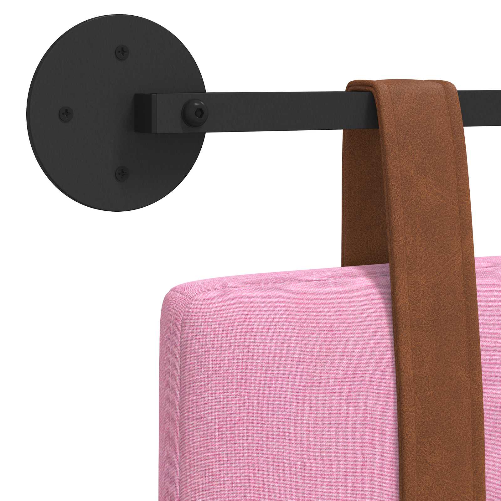 Κρεμαστό Κεφαλάρι Επιτοίχιο Ροζ 120 x 40 cm Επεξεργασμένο ξύλο - Pakobazaar