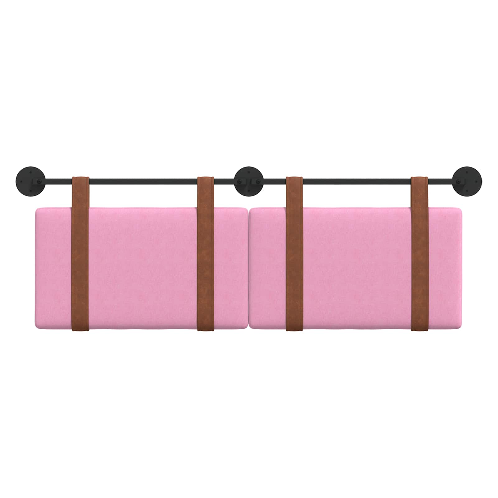 Κρεμαστό Κεφαλάρι Επιτοίχιο Ροζ 120 x 40 cm Επεξεργασμένο ξύλο - Pakobazaar