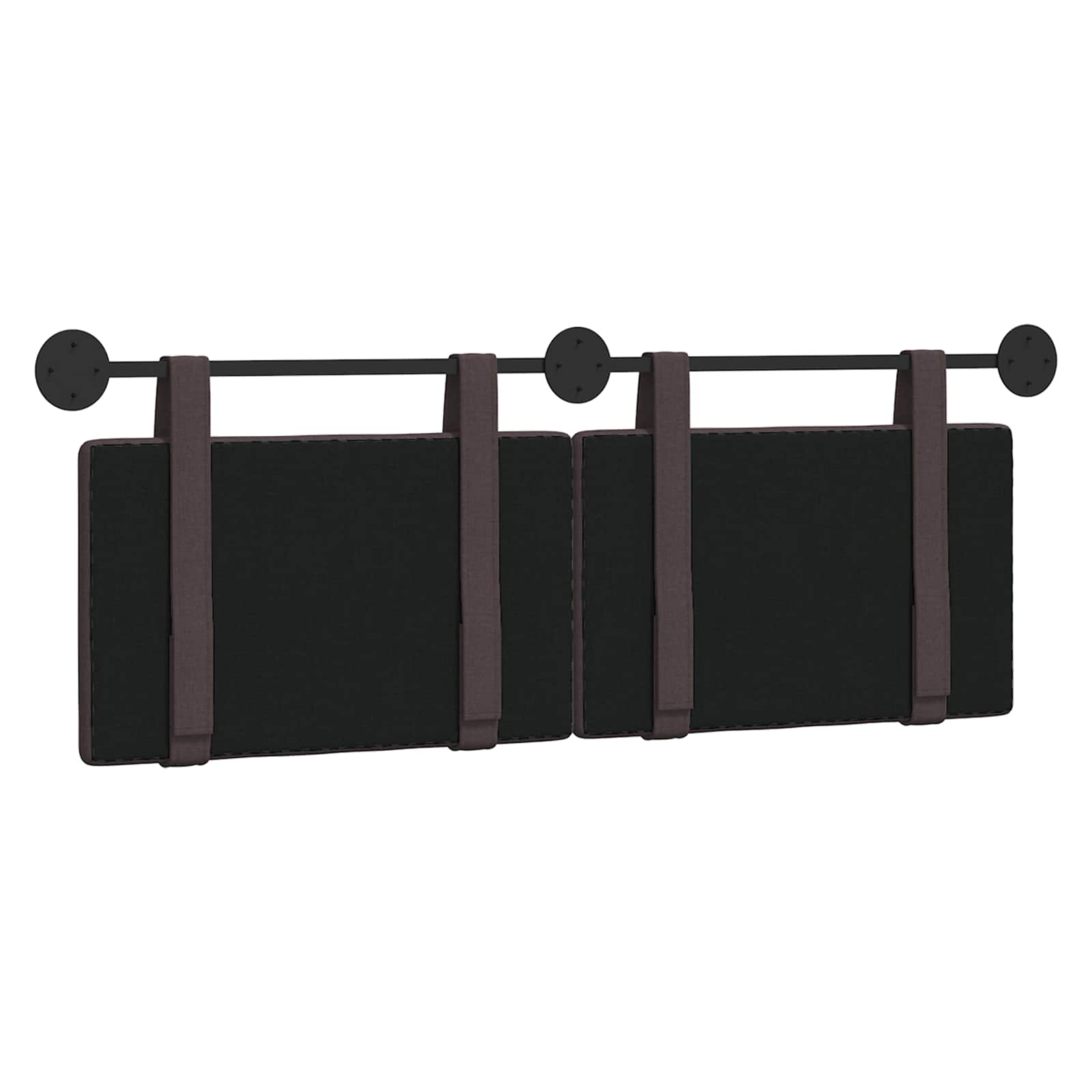 Κρεμαστό Κεφαλάρι Επιτοίχιο Σκούρο Καφέ 150 x 55 x 5 εκ ύφασμα - Pakobazaar