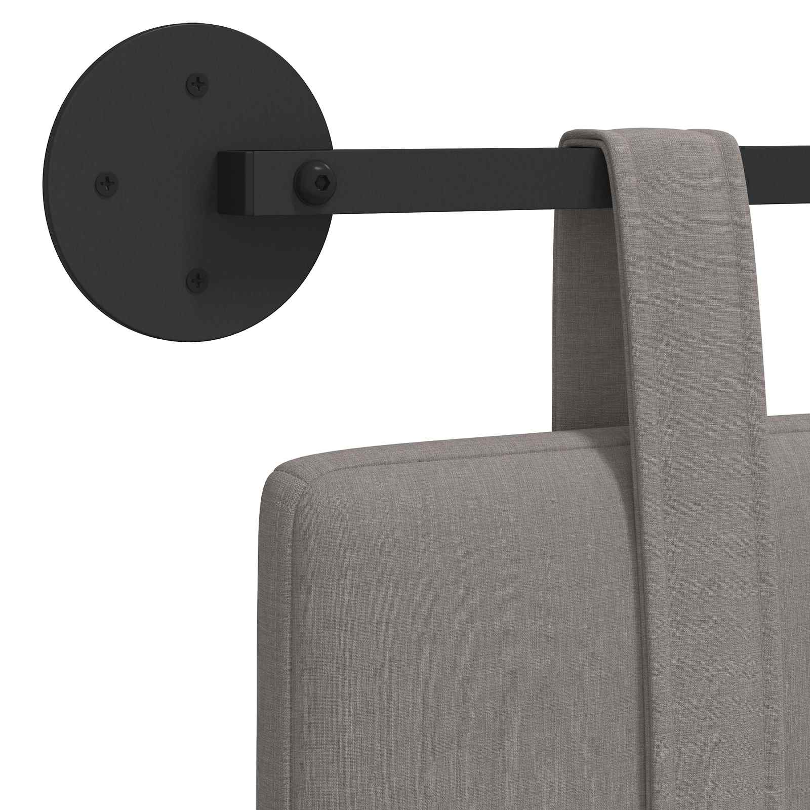 Κρεμαστό Κεφαλάρι Επιτοίχιο Taupe 150 x 55 x 5 εκ ύφασμα - Pakobazaar